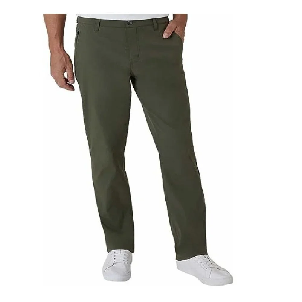Weatherproof Vintage Men's‎ Performance Weather-Flex Flatfront Pant Jungle Green